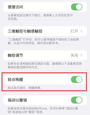 开封苹果授权维修站分享iPhone轻点无法唤醒怎么办 