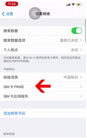 开封苹果14维修网分享如何给iPhone14的SIM卡设置密码 