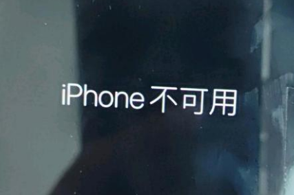 开封苹果服务网点分享锁屏界面显示“iPhone 不可用”如何解决 