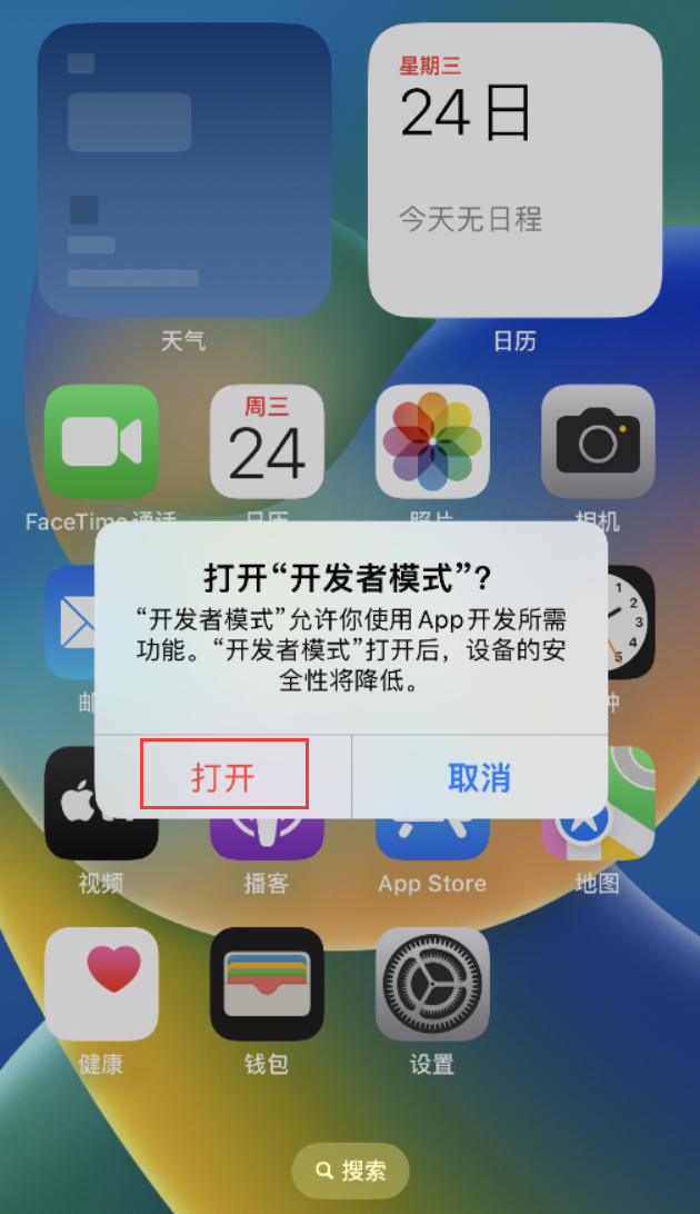 开封苹果手机维修分享如何打开开发者模式 